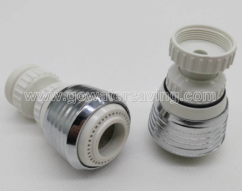 2 function swivelling kitchen aerator